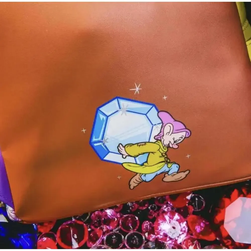 Loungefly Disney Snow White Diamond Dopey Cosplay Mini Backpack NWT - Picture 6 of 7